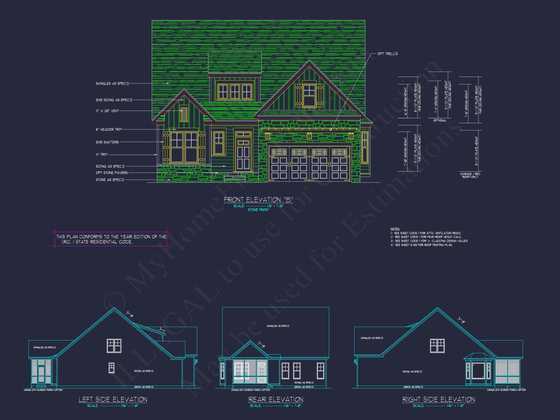 Stunning Craftsman house Plan with 2-Story CAD Designs