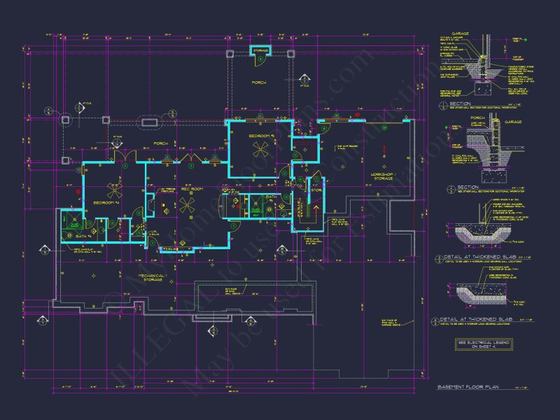 Stunning Craftsman house Plan with 5 Bedrooms and Full Blueprint