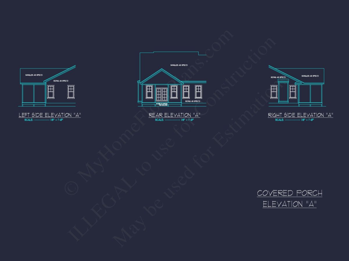 Stunning Craftsman house Plan with Open Floor Design and CAD Blueprint