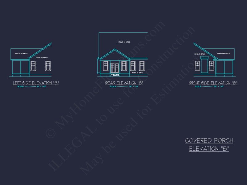 Stunning Craftsman house Plan with Open Floor Design and CAD Blueprint