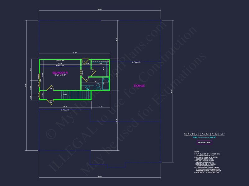 Stunning Craftsman house Plan with Open Floor Design and CAD Blueprint