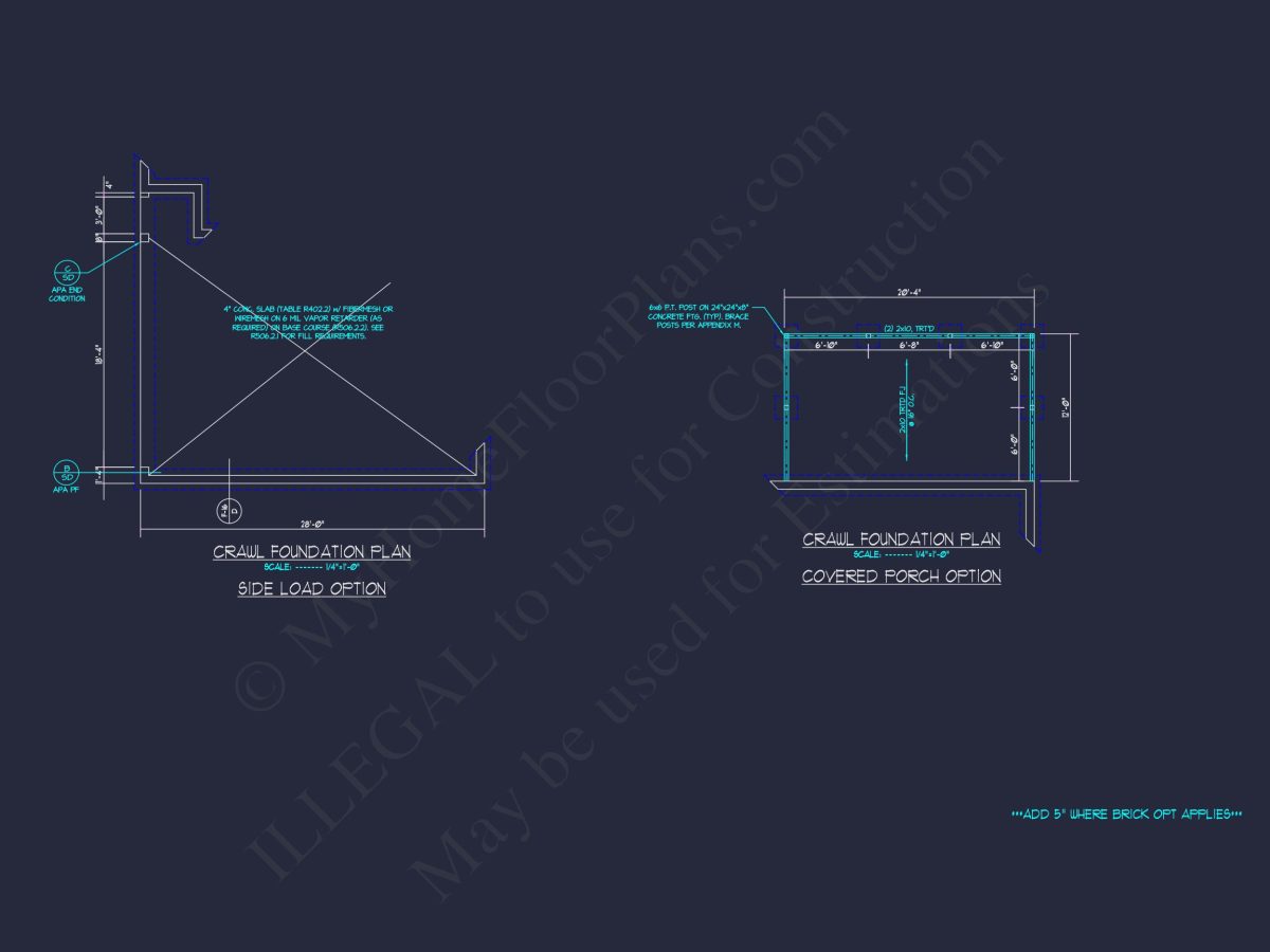 Stunning Craftsman house Plan with Open Floor Design and CAD Blueprint