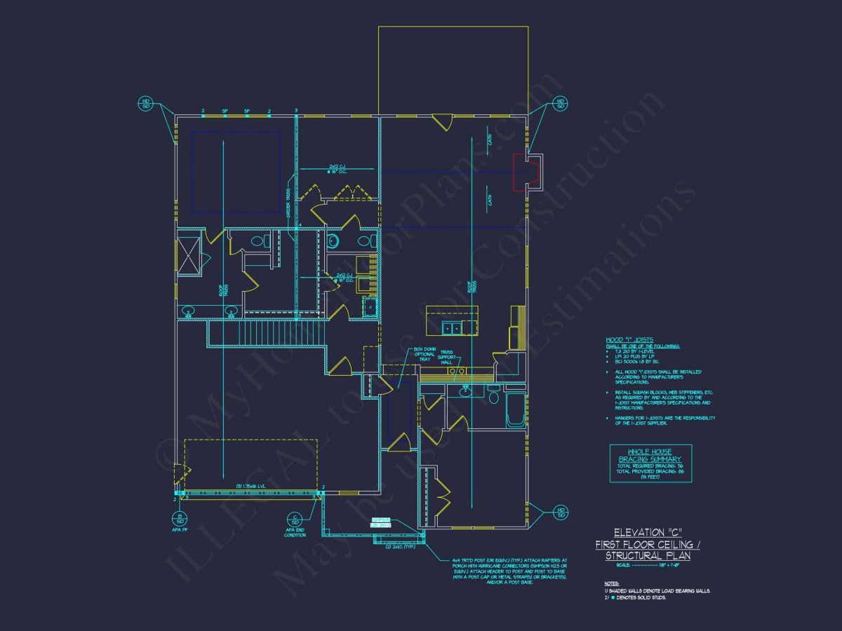 Stunning Craftsman house Plan with Open Floor Design and CAD Blueprint