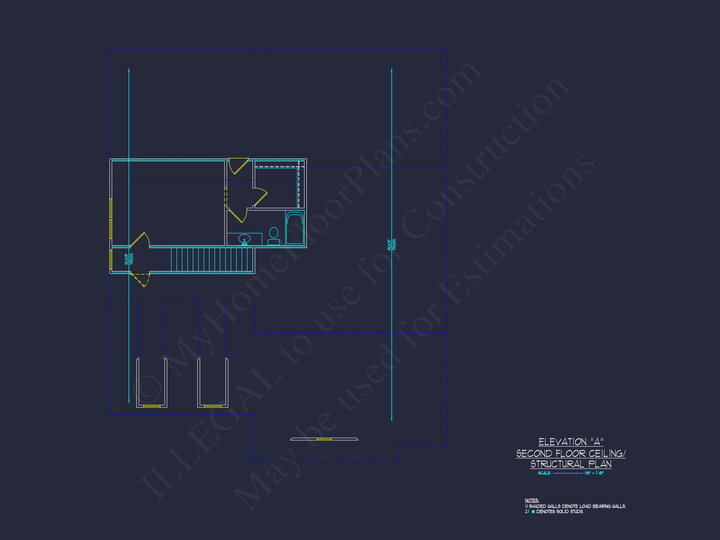 Stunning Craftsman Home Plan with Open Floor Design and CAD Blueprint