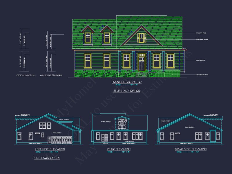 Stunning Craftsman house Plan with Open Floor Design and CAD Blueprint