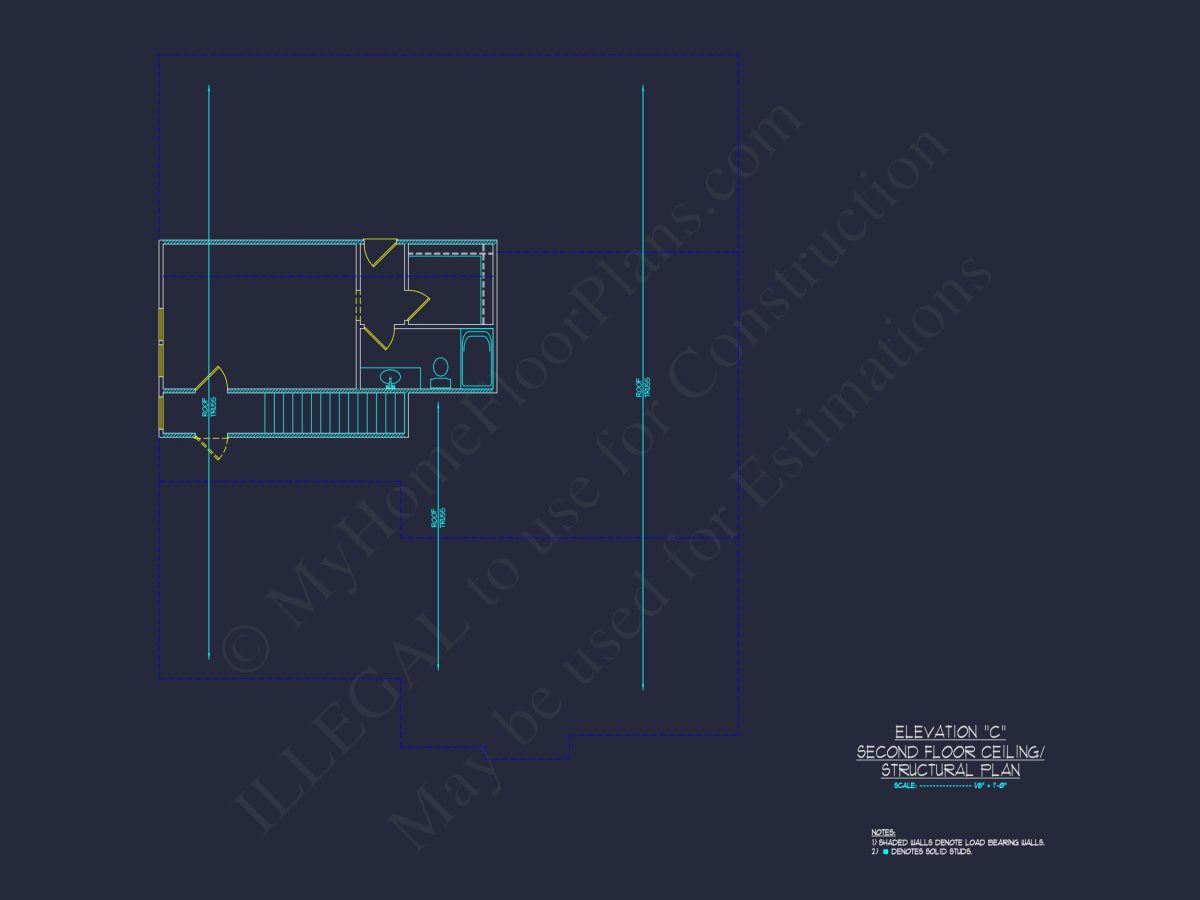 Stunning Craftsman house Plan with Open Floor Design and CAD Blueprint