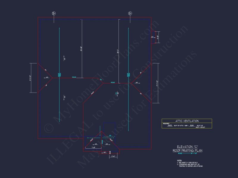 "Stunning craftsman house plan featuring an open floor design with detailed CAD blueprint"