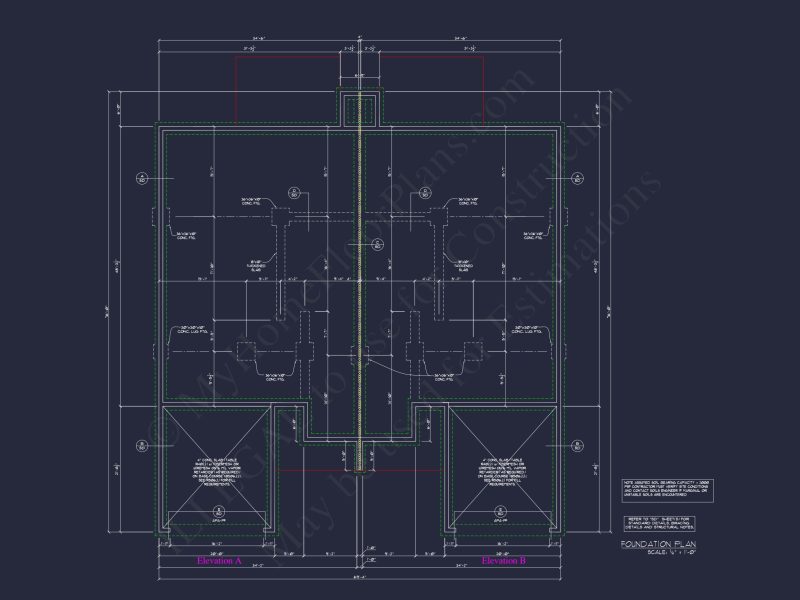 Stunning Duplex house Plan with CAD Designs and Blueprints