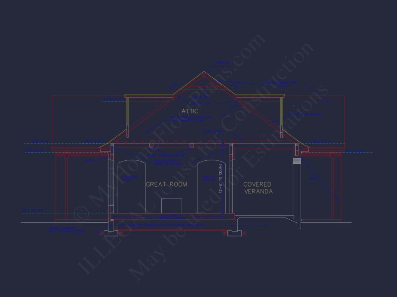 Stunning French Country house Plan with 1.5 Stories & CAD Designs