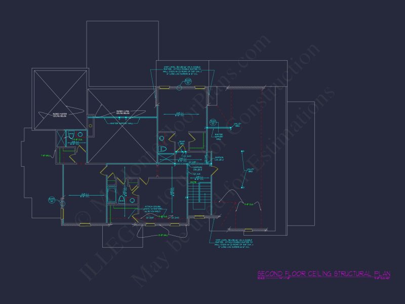 Stunning French Country house Plan with CAD Designs & Blueprint