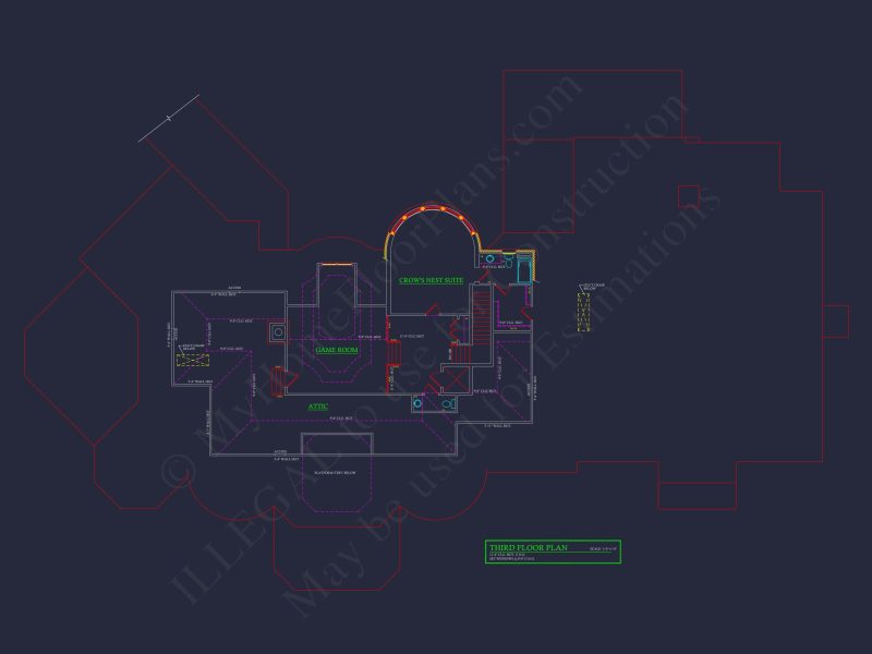 Stunning house Blueprint: CAD Architecture & Floor Plan Design