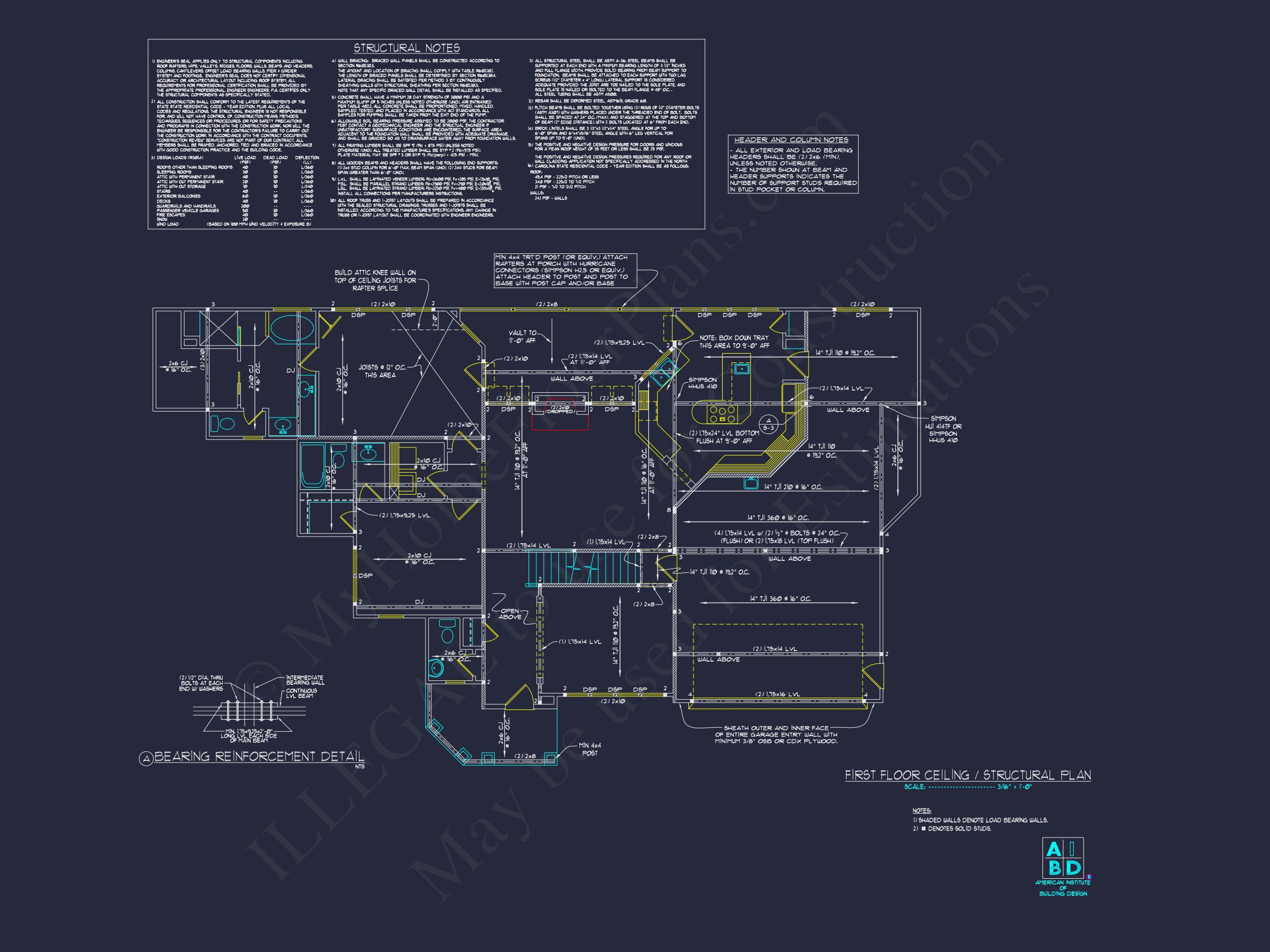 Stunning Home Blueprint with Floor Plan & CAD Designs