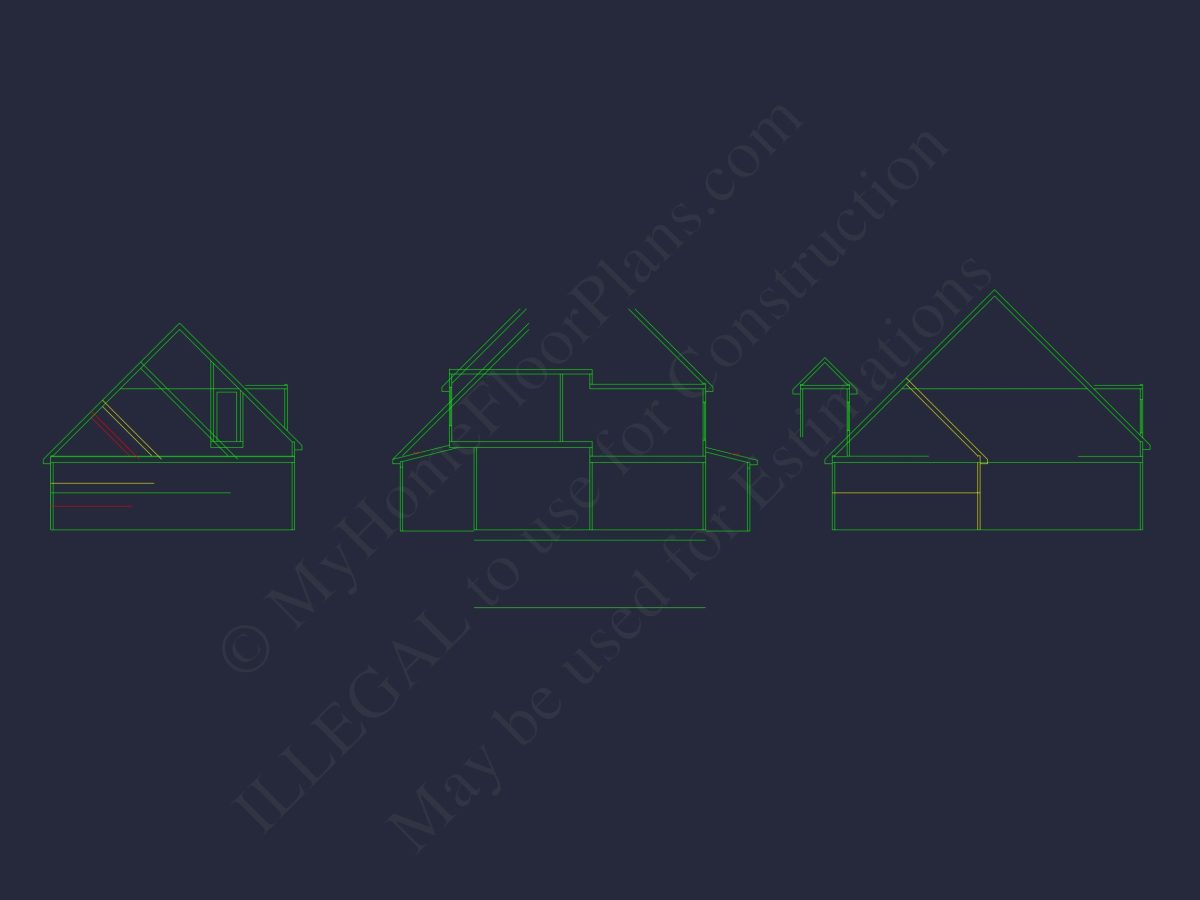 Stunning house Blueprint with Floor Plan & CAD Designs