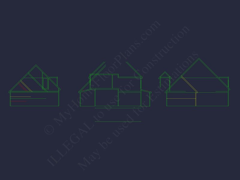 Stunning house Blueprint with Floor Plan & CAD Designs