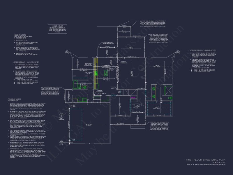 Stunning house CAD Floor Plan with 4 Bedrooms and 2 Garage Bays