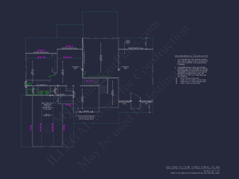Stunning house CAD Floor Plan with 4 Bedrooms and 2 Garage Bays