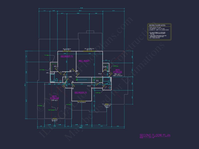 Stunning house Design Blueprint with 4 Beds & 4 Baths