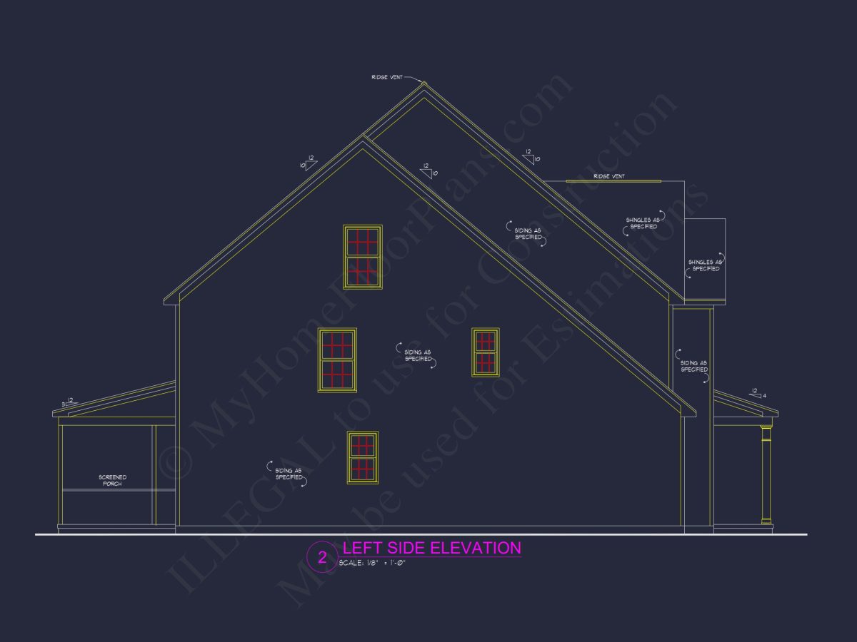 Stunning house Design with Blueprint, CAD Floor Plans