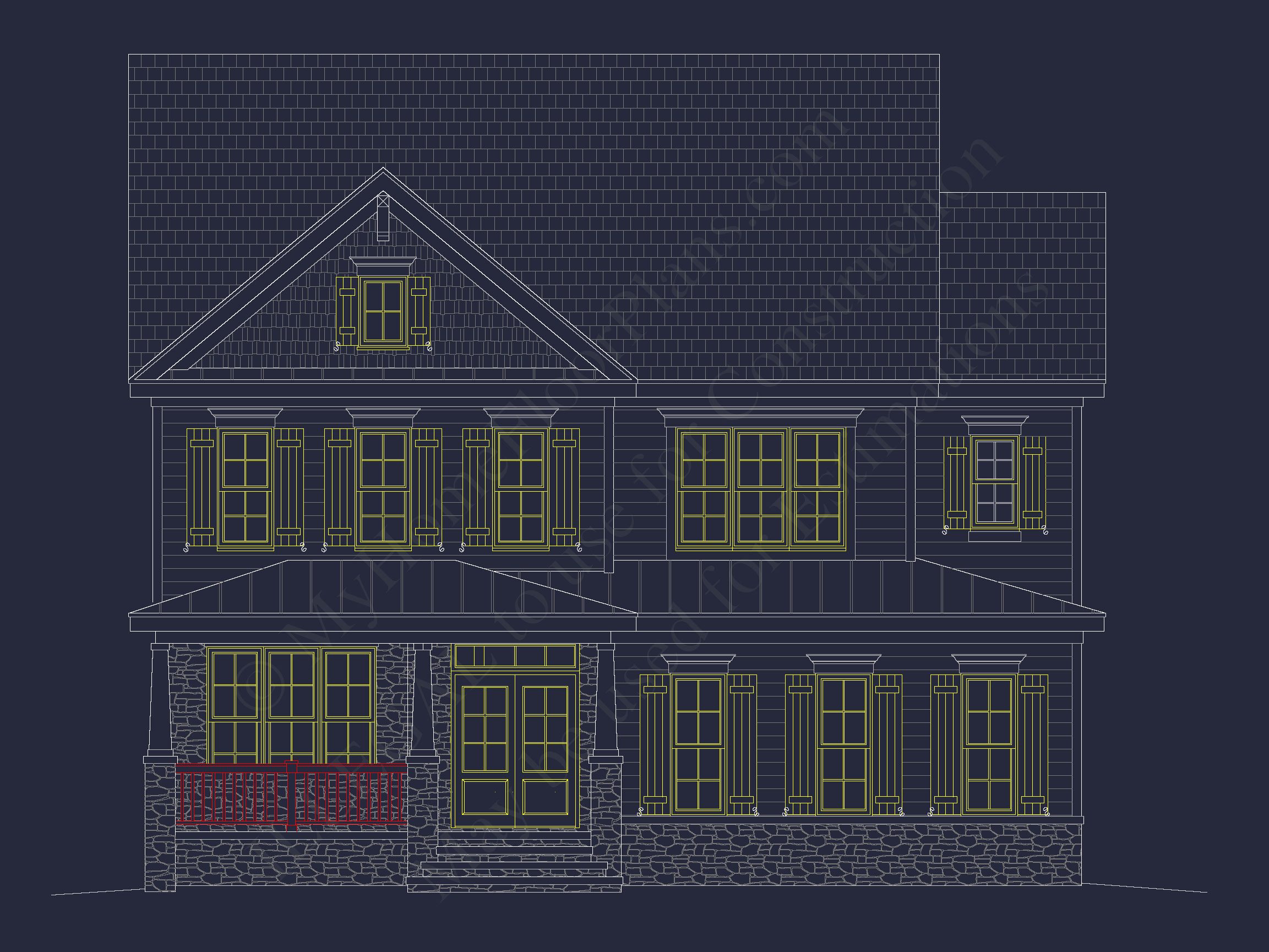 Stunning house Floor Plan with 2.5 Floors & CAD Blueprints