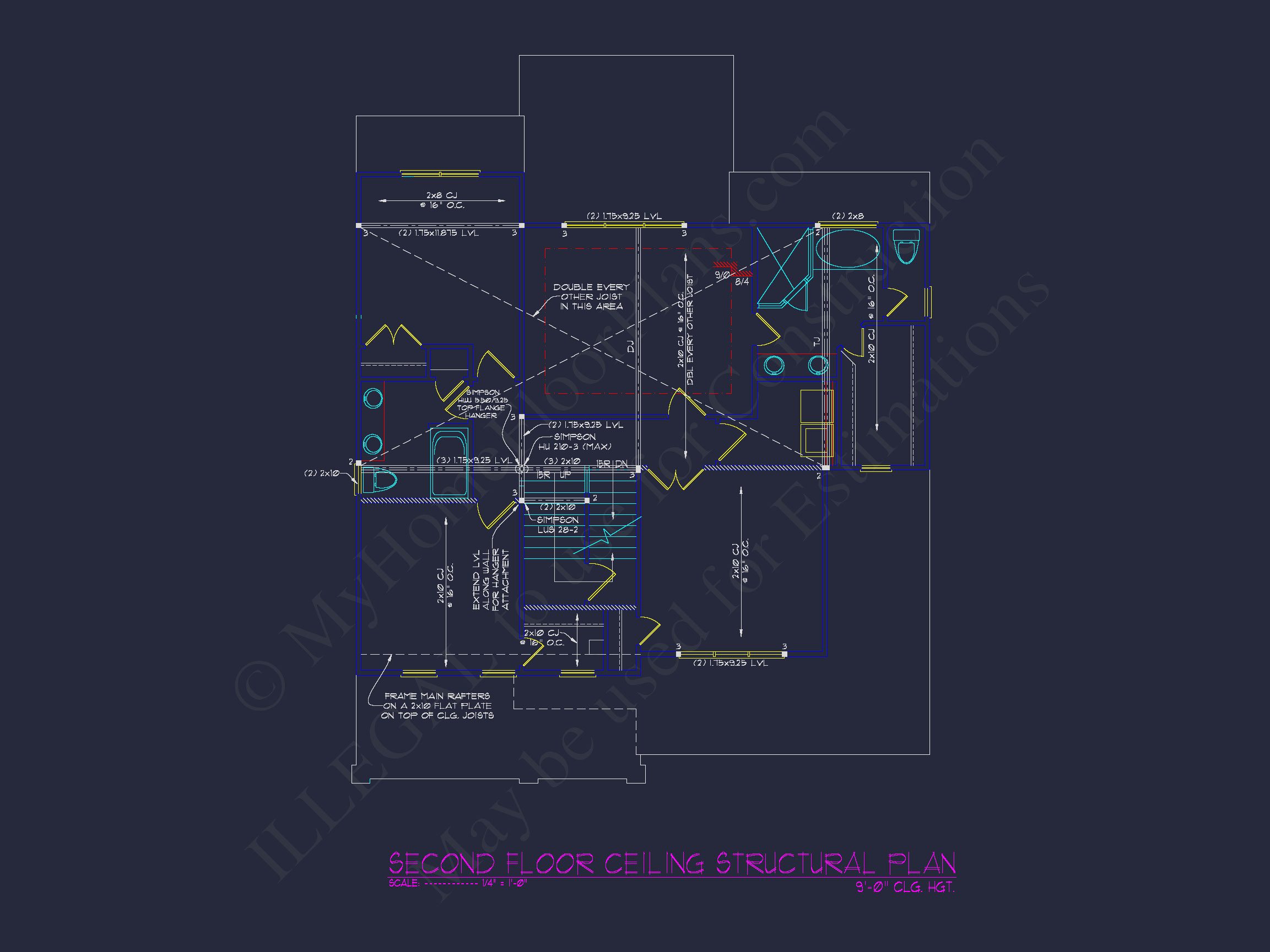 Stunning house Floor Plan with 2.5 Floors & CAD Blueprints