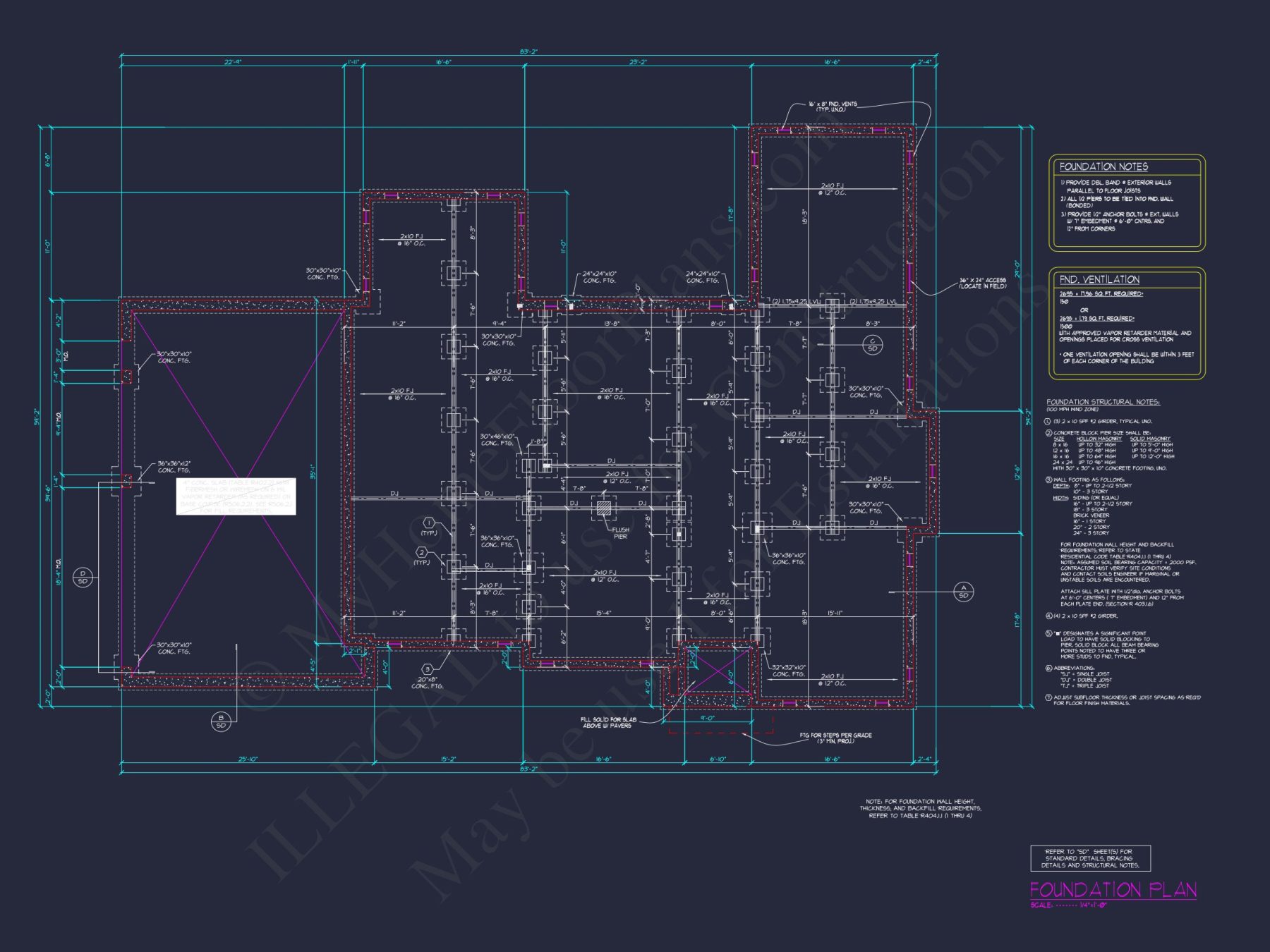 Stunning house Floor Plan with 4 Bedrooms – Modern CAD Designs