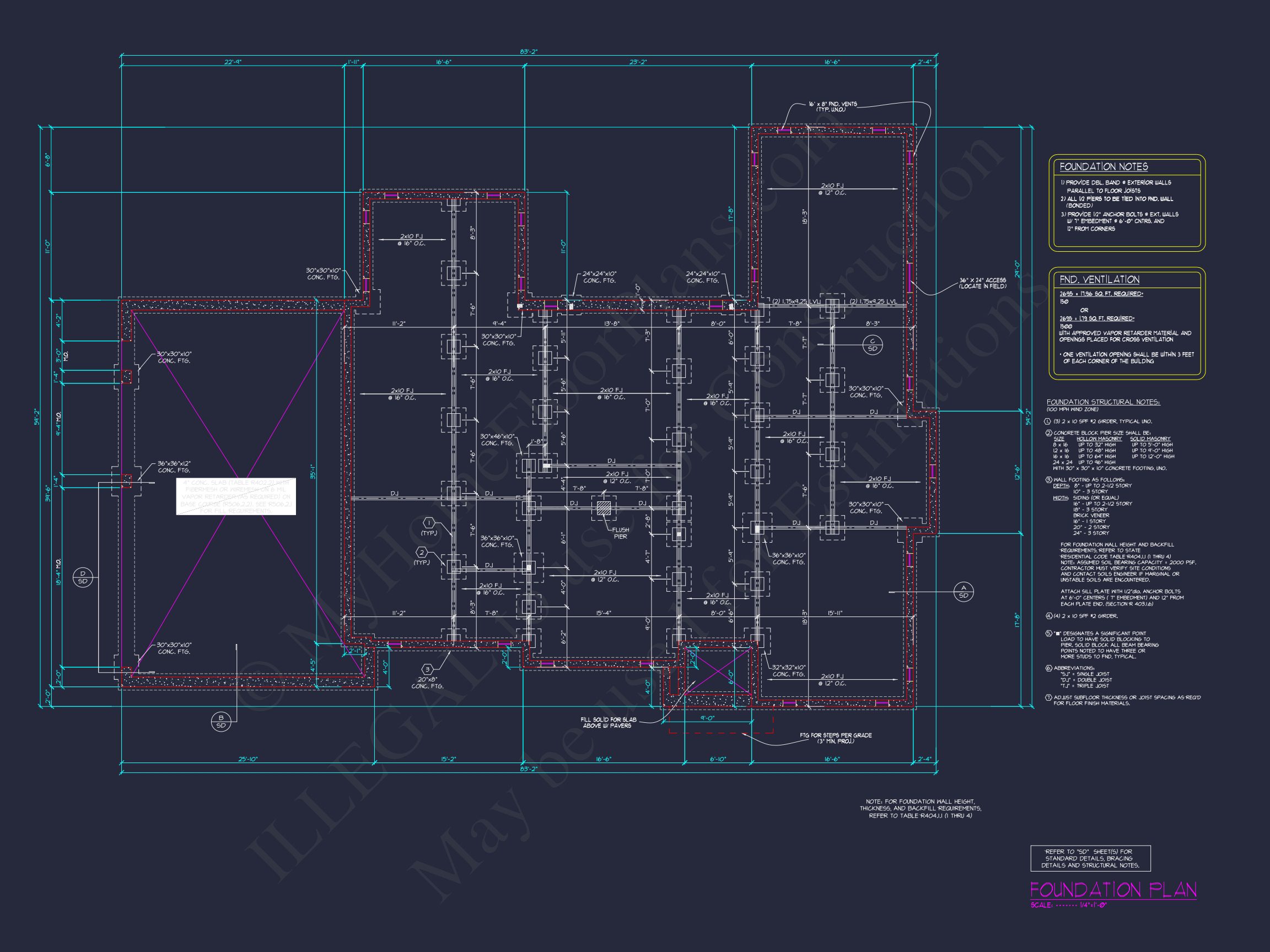Stunning house Floor Plan with 4 Bedrooms – Modern CAD Designs