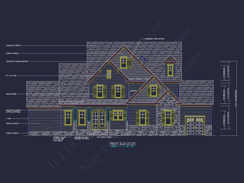 Stunning house Floor Plan with Blueprint & CAD Designs
