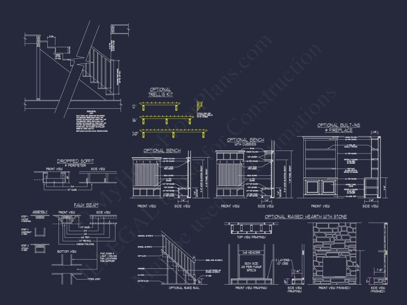 Stunning house Floor Plan with Blueprint & CAD Designs