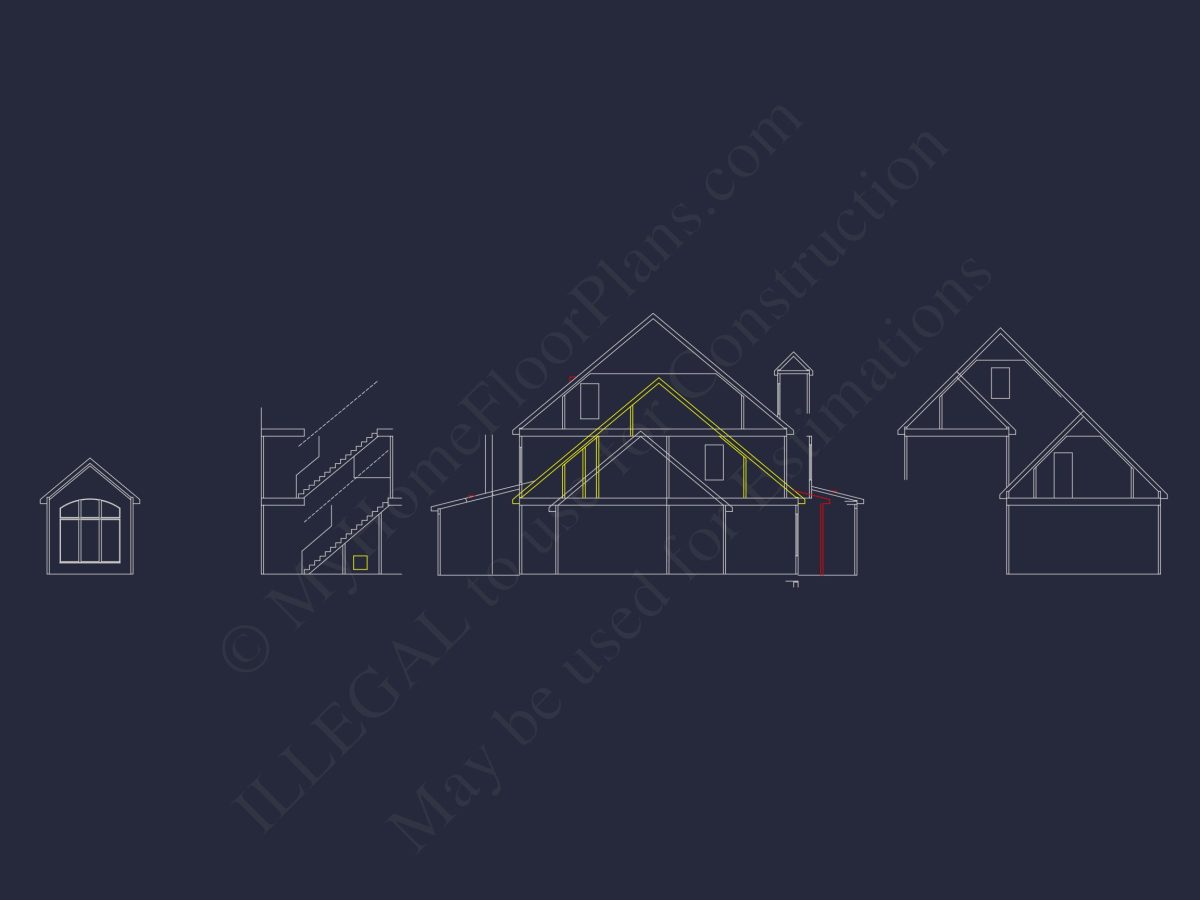 Stunning house Floor Plan with Blueprint & CAD Designs