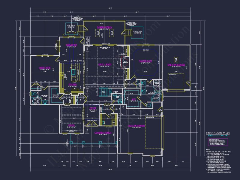 Stunning house Floor Plan with Blueprint & CAD Designs