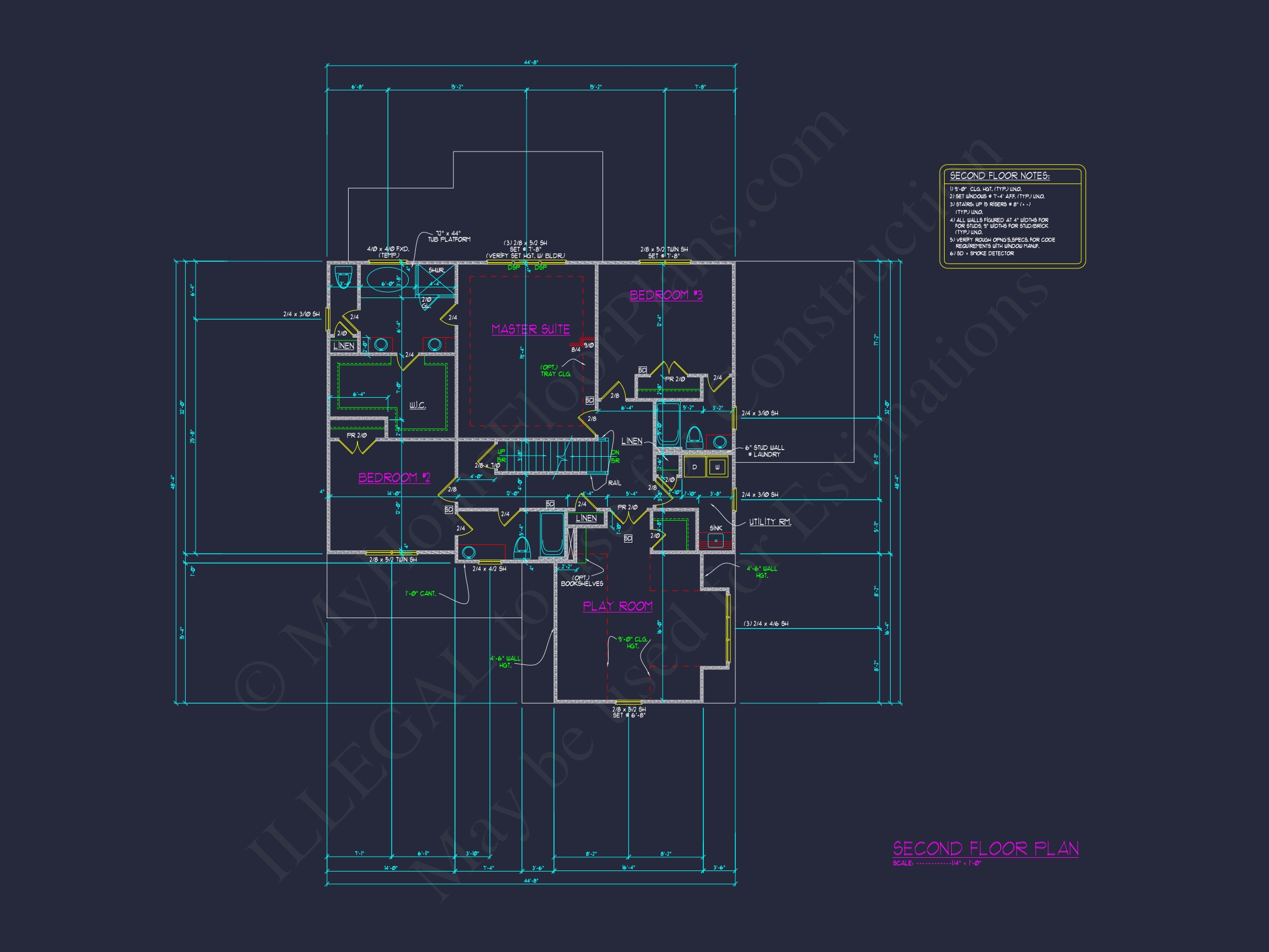 Stunning Home Floor Plan with Blueprint Designs and CAD