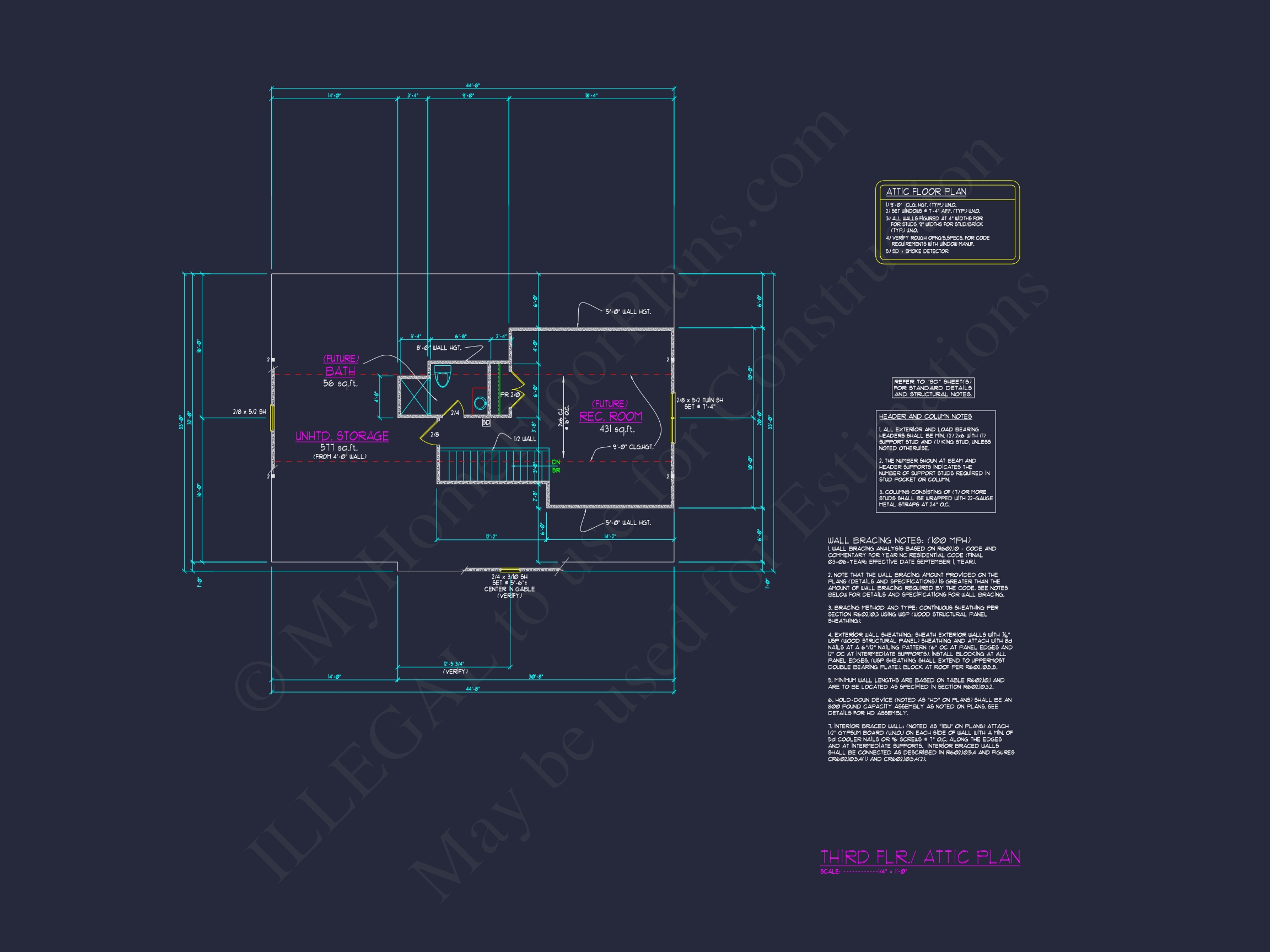 Stunning Home Floor Plan with Blueprint Designs and CAD