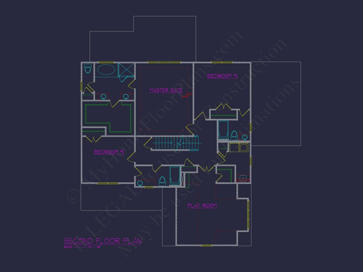 Stunning house Floor Plan with Blueprint Designs and CAD