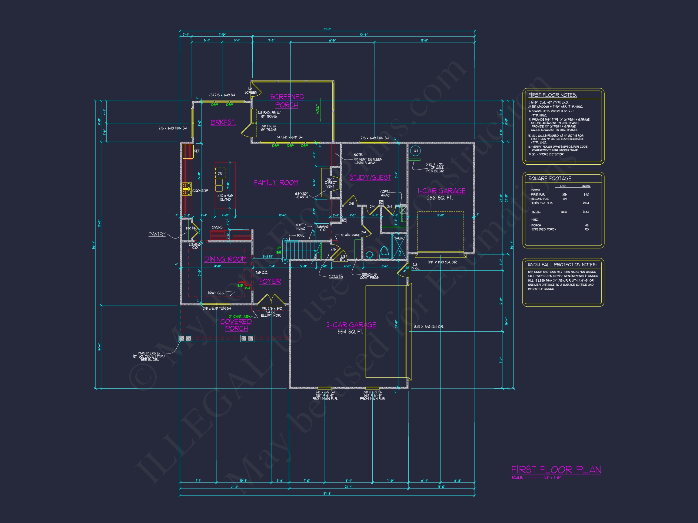 Stunning Home Floor Plan with Blueprint Designs and CAD