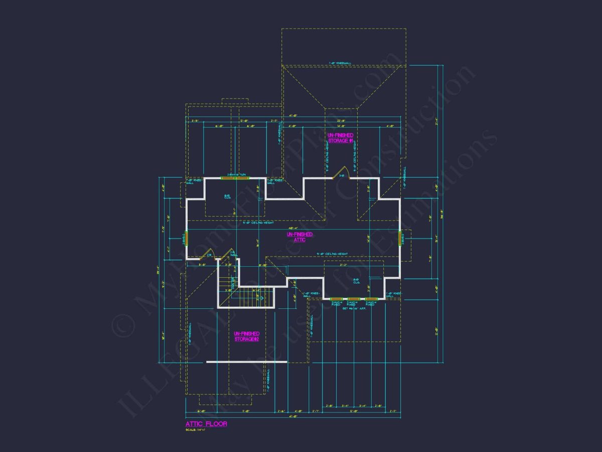 Stunning house Floor Plan with Blueprint and CAD Designs