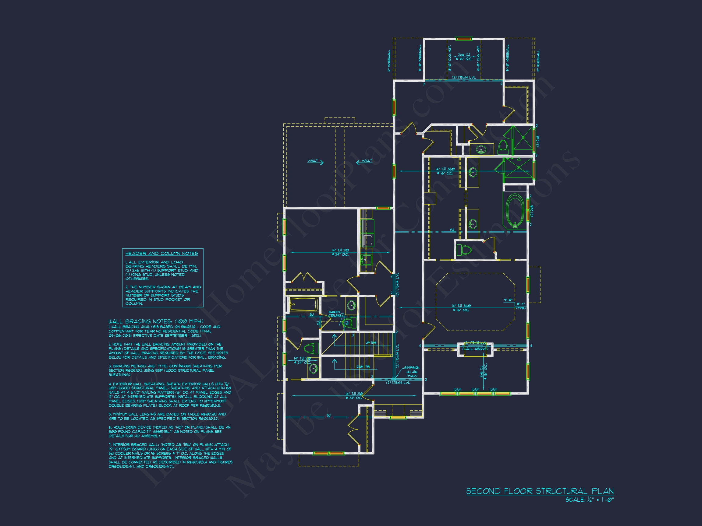 Stunning Home Floor Plan with Blueprint and CAD Designs