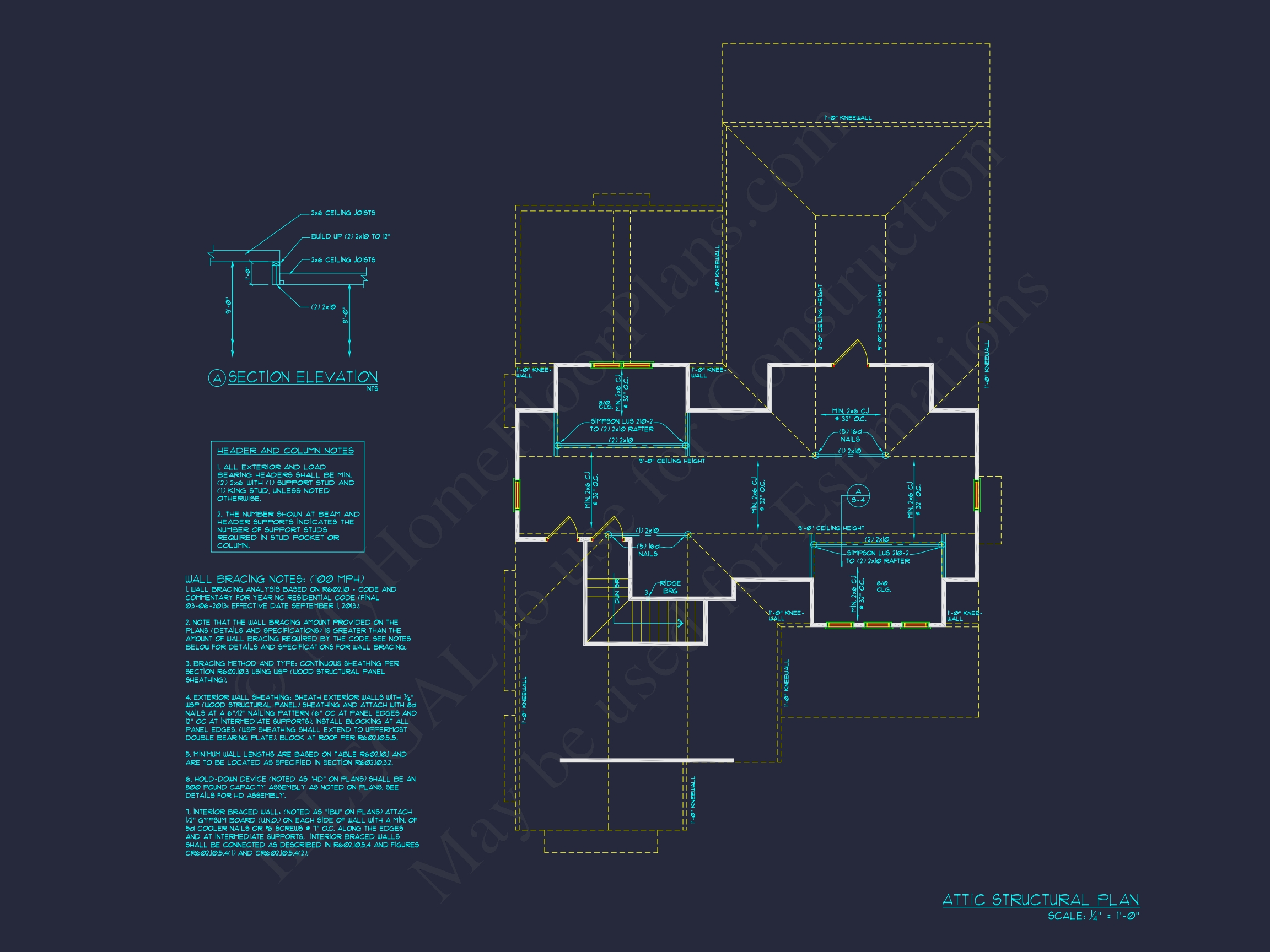 Stunning Home Floor Plan with Blueprint and CAD Designs