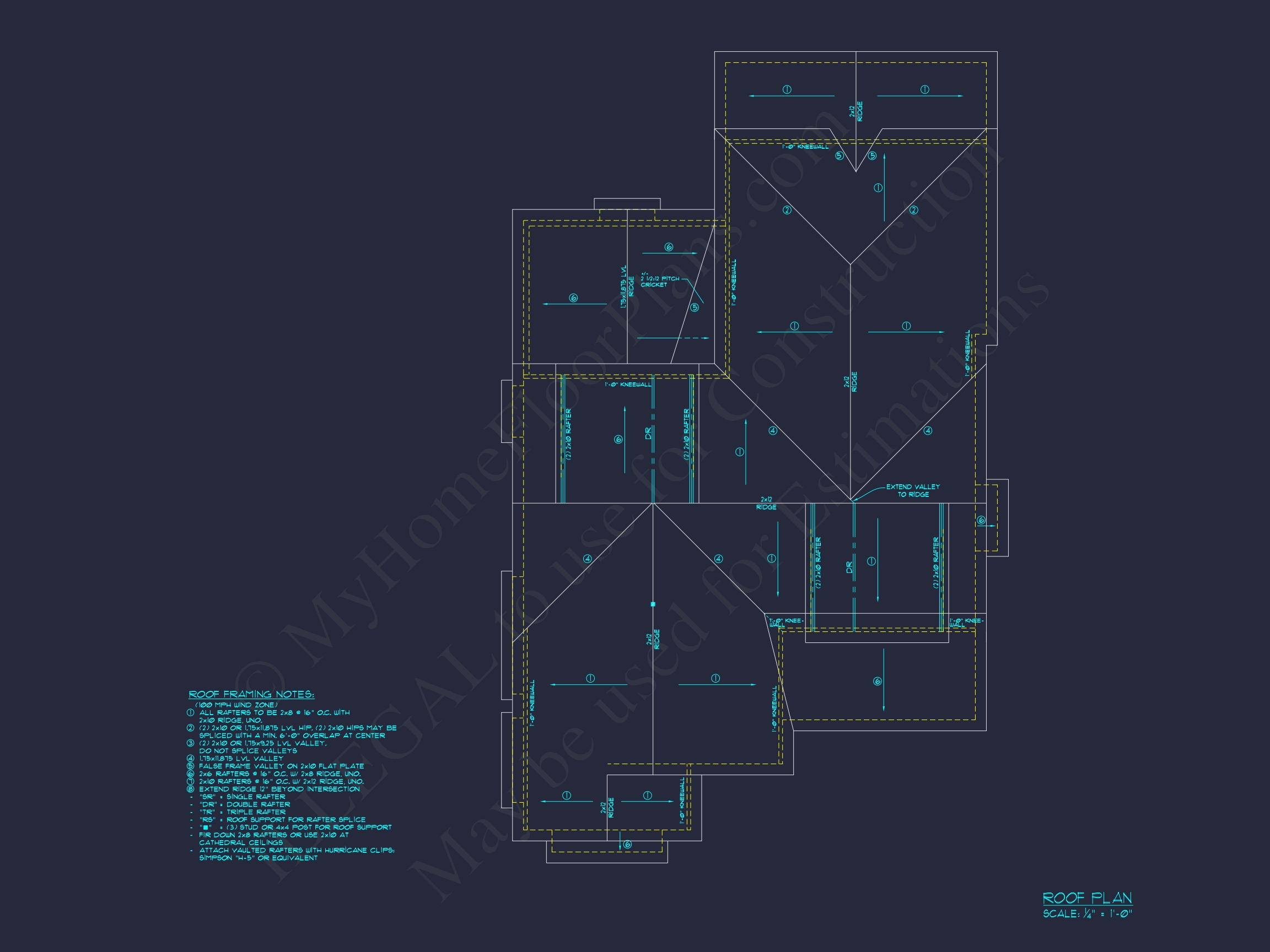 Stunning Home Floor Plan with Blueprint and CAD Designs