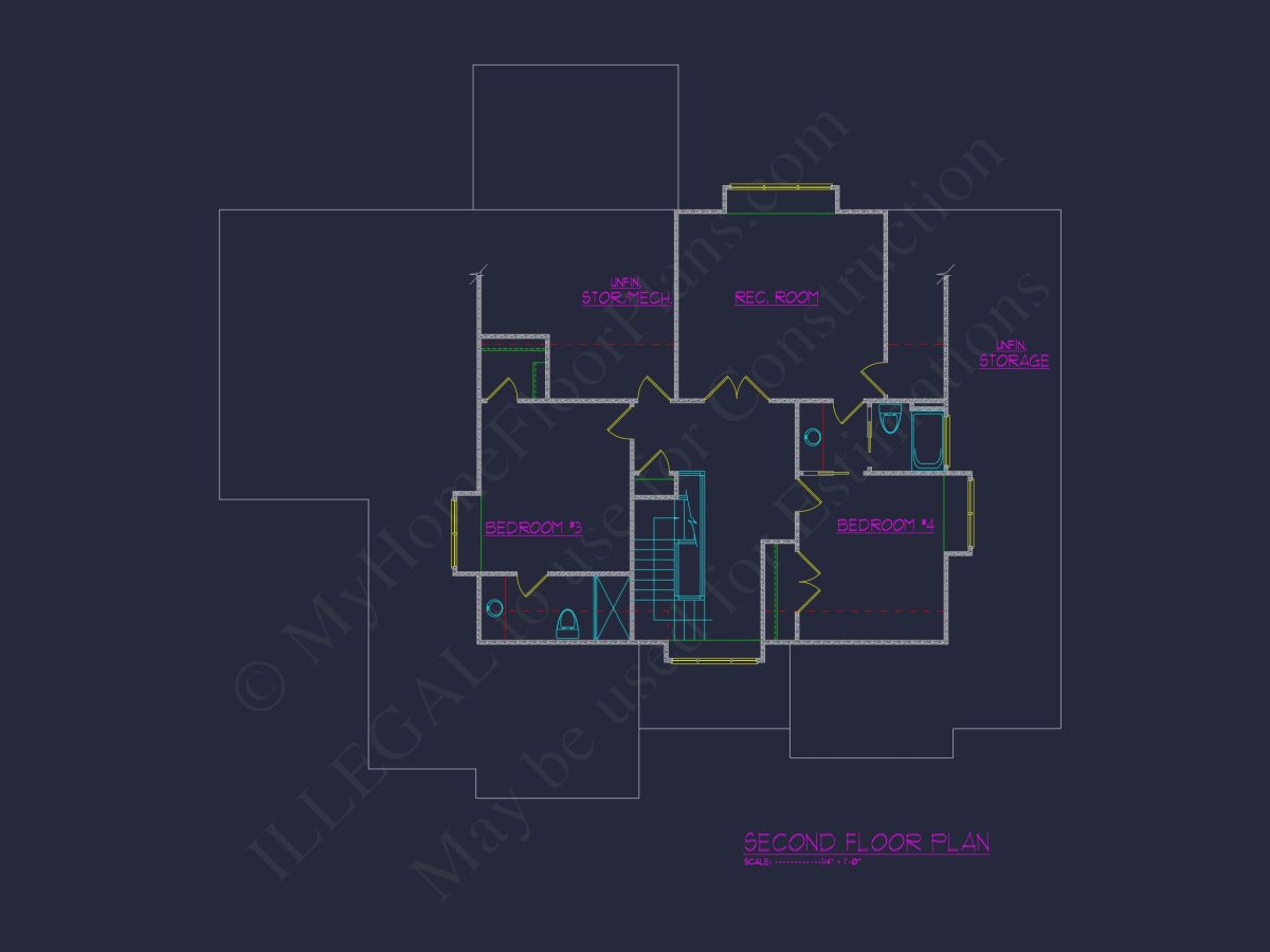 Stunning house Floor Plan with CAD Architecture Designs