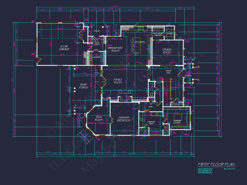 Stunning house Floor Plan with CAD Designs & Blueprint Features
