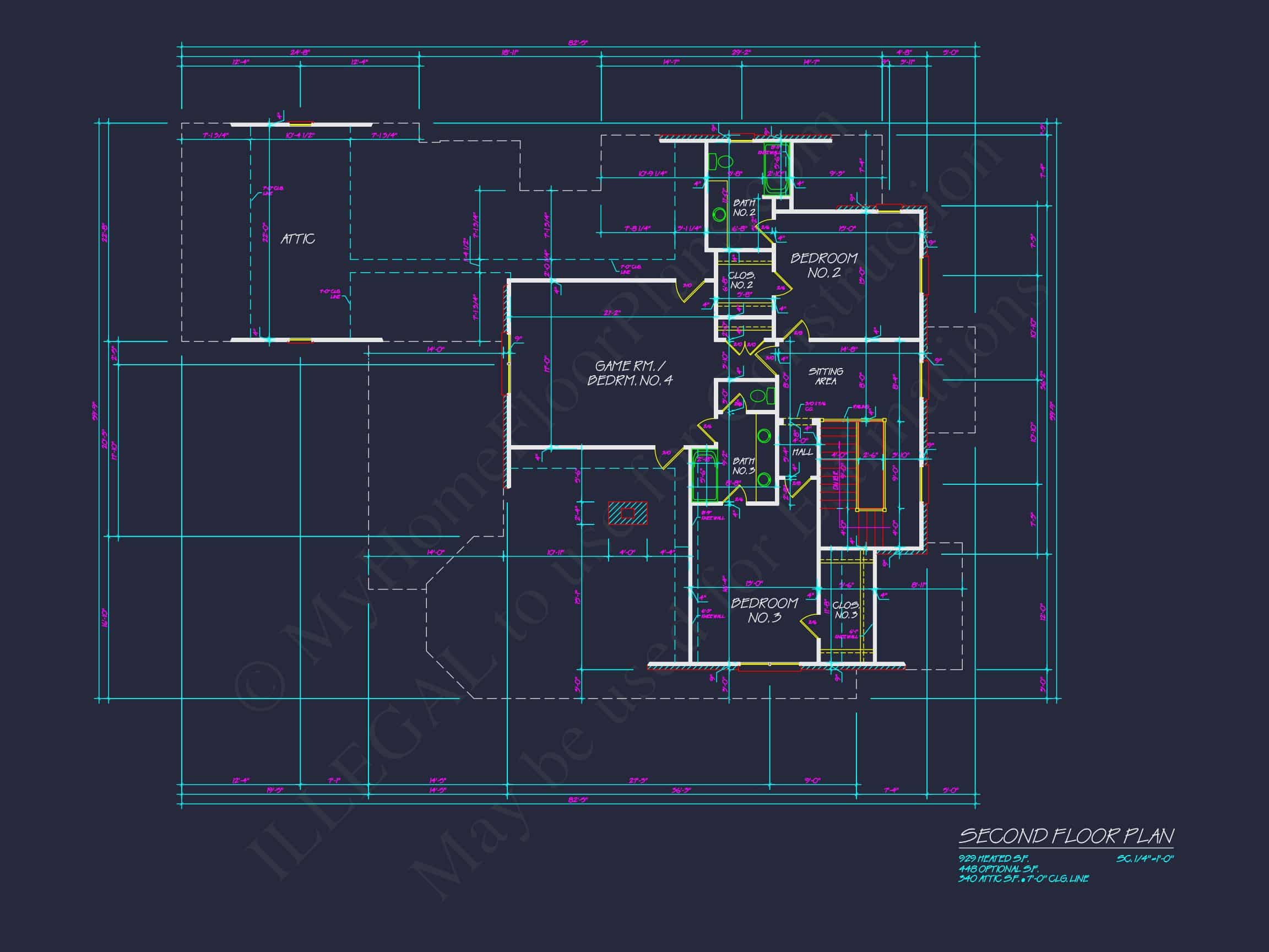 Stunning house Floor Plan with CAD Designs & Blueprint Features