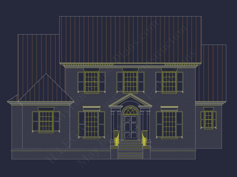 Stunning house Floor Plan with CAD Designs & Blueprint Features
