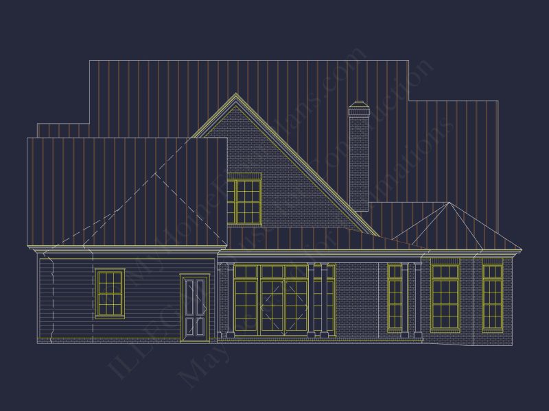 Stunning house Floor Plan with CAD Designs & Blueprint Features