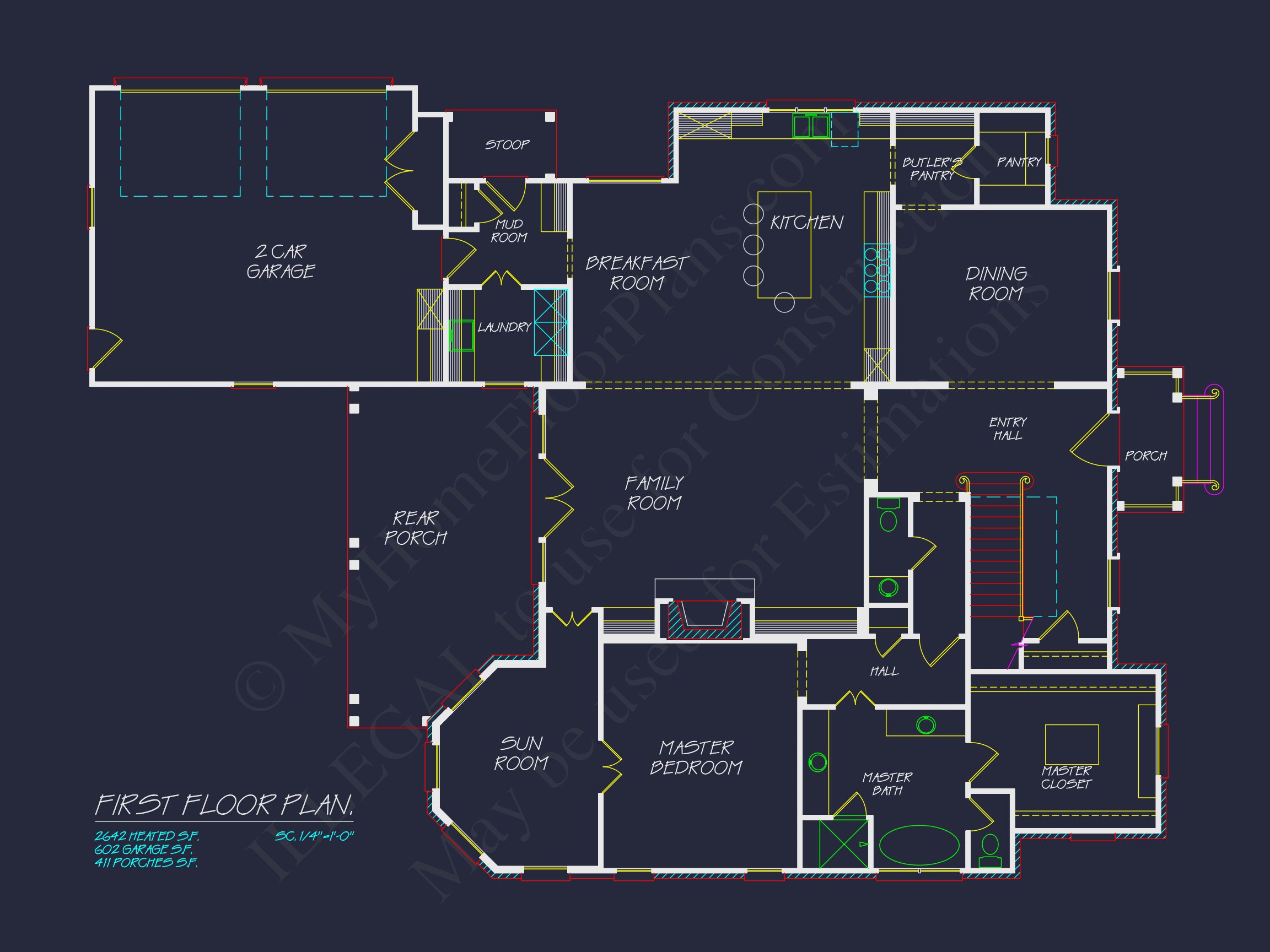 Stunning house Floor Plan with CAD Designs & Blueprint Features