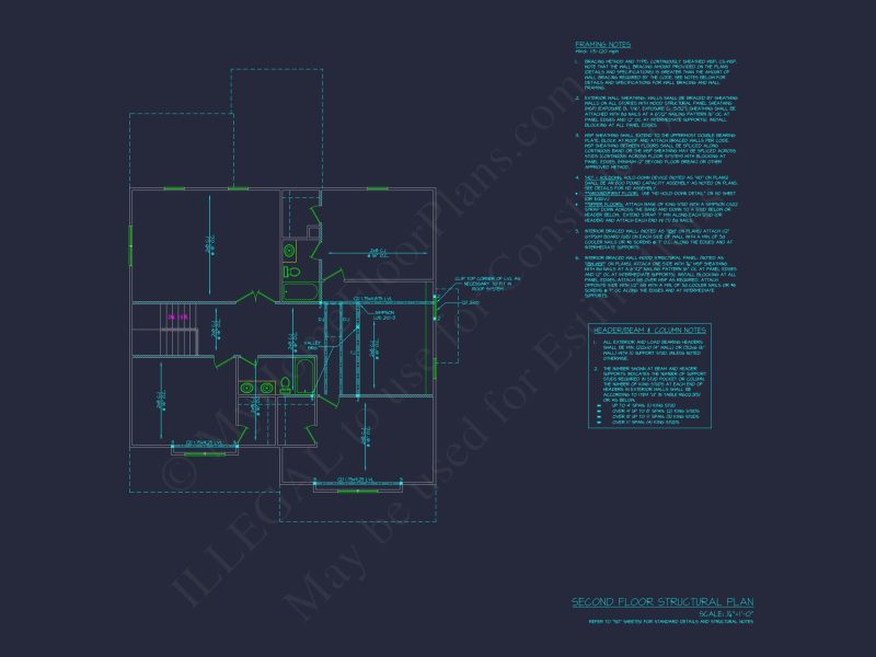 Stunning house Floor Plan with CAD Designs & Blueprints