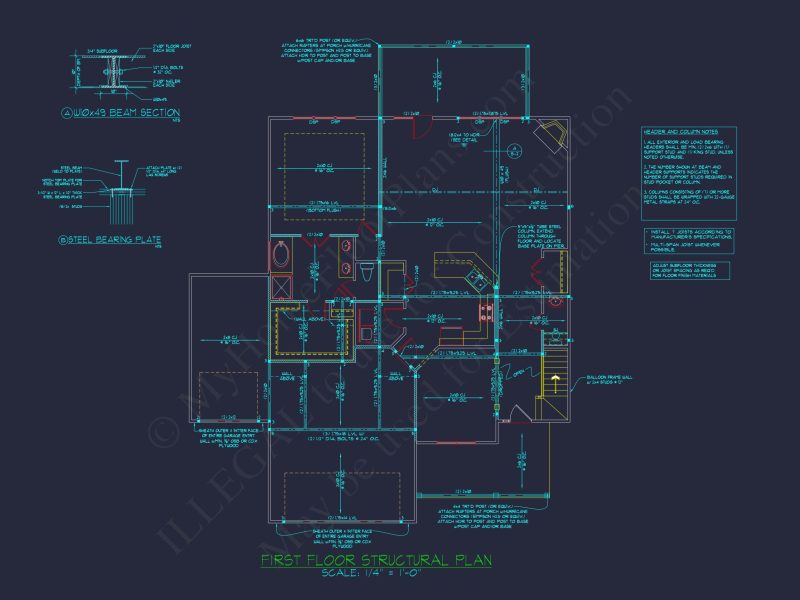 Stunning house Floor Plan with CAD Designs and Blueprints