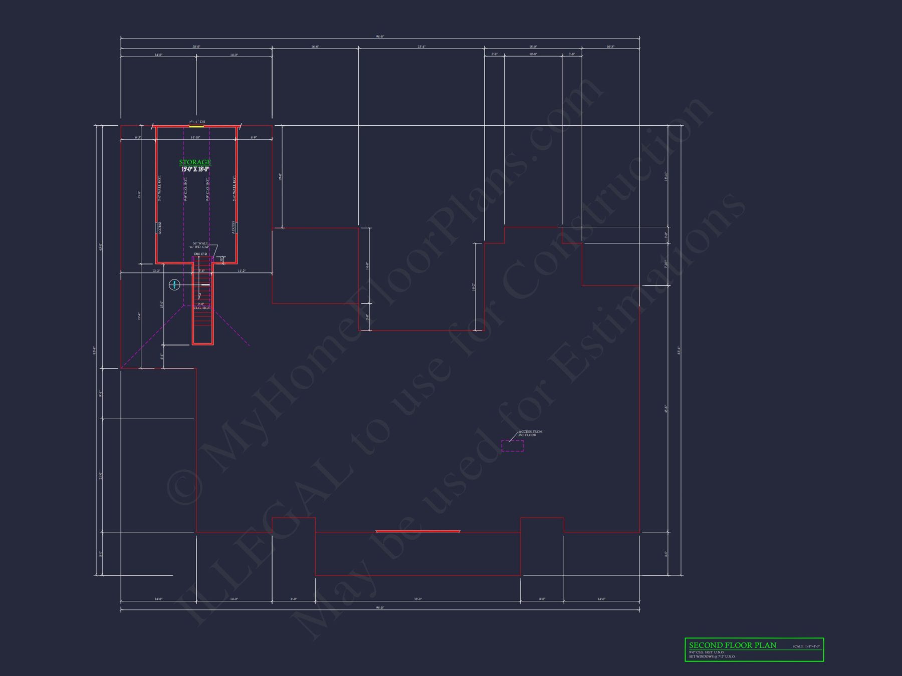 Stunning house Floor Plan with Open Layout, CAD Designs & Blueprint