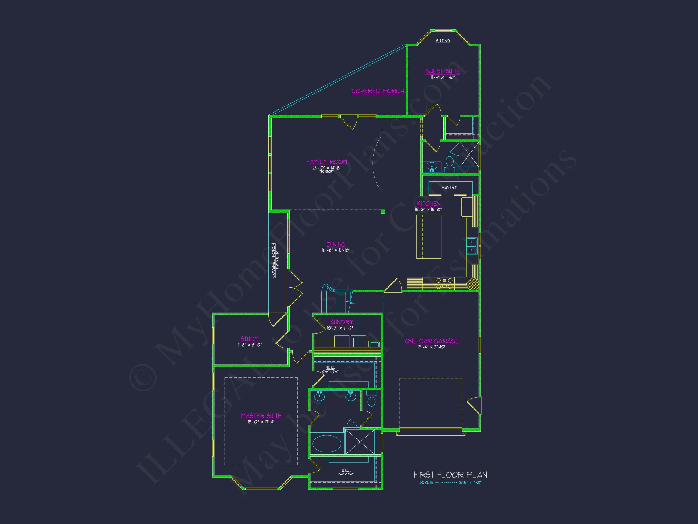 Stunning house Floor Plan – 5 Bedrooms,2 Floors,CAD Designs