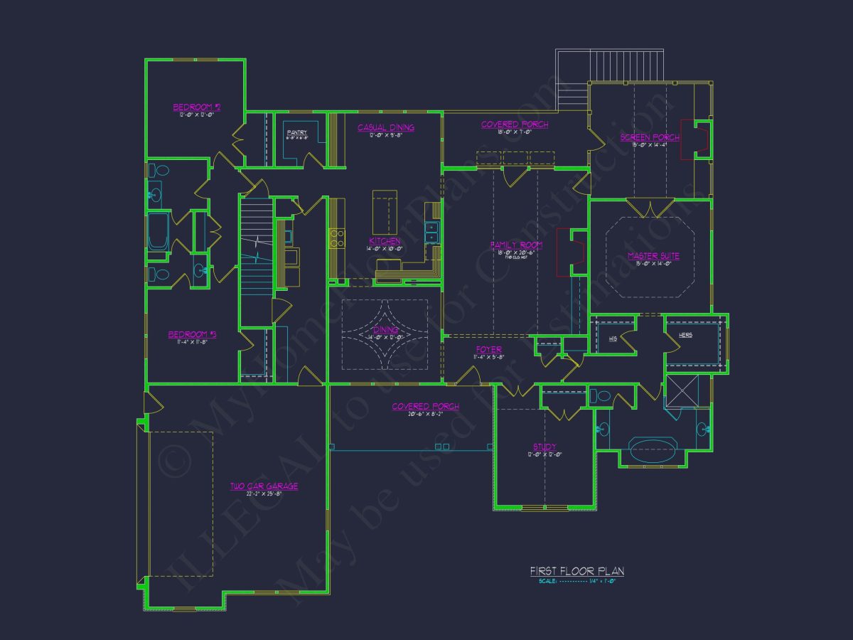 Stunning house Plan Blueprint with Floor Designs and CAD