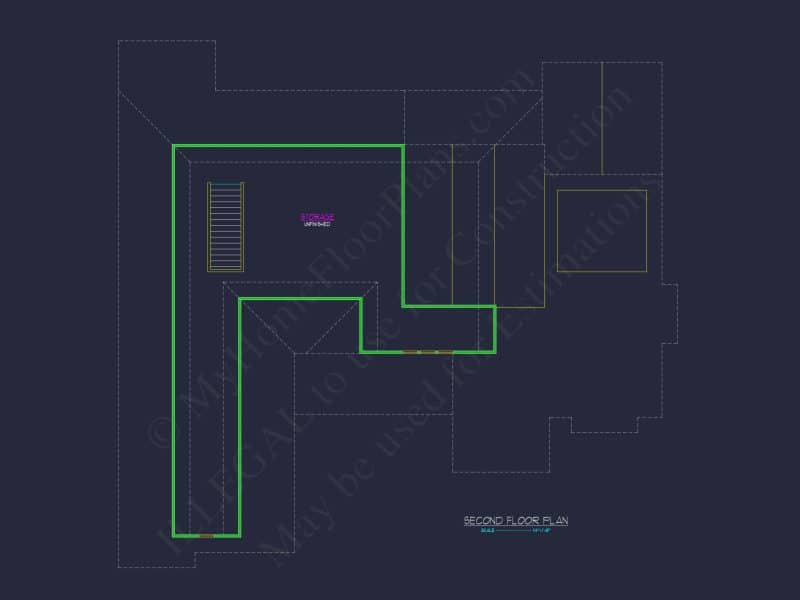 Stunning house Plan Blueprint with Floor Designs and CAD